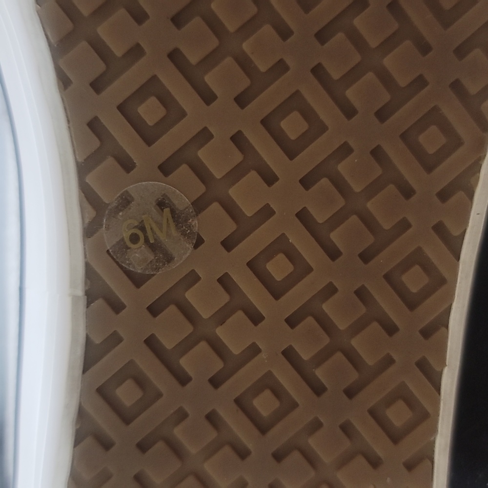 Tory Burch Slip Ons Black And White Shoes - Picture 6 of 8